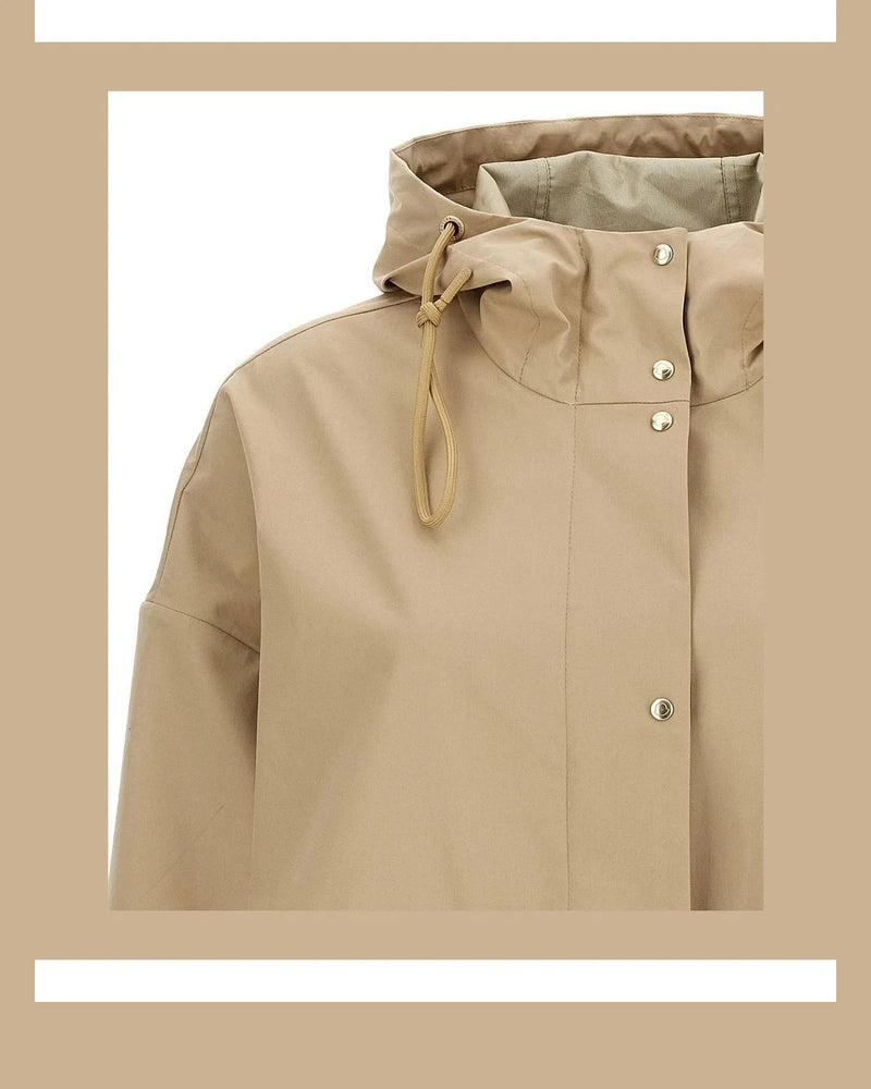 Moncler Parka in beige, Cotton — view 3