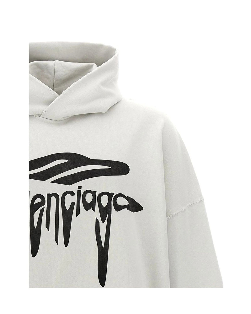 Balenciaga Hoodie in white, Cotton — view 3
