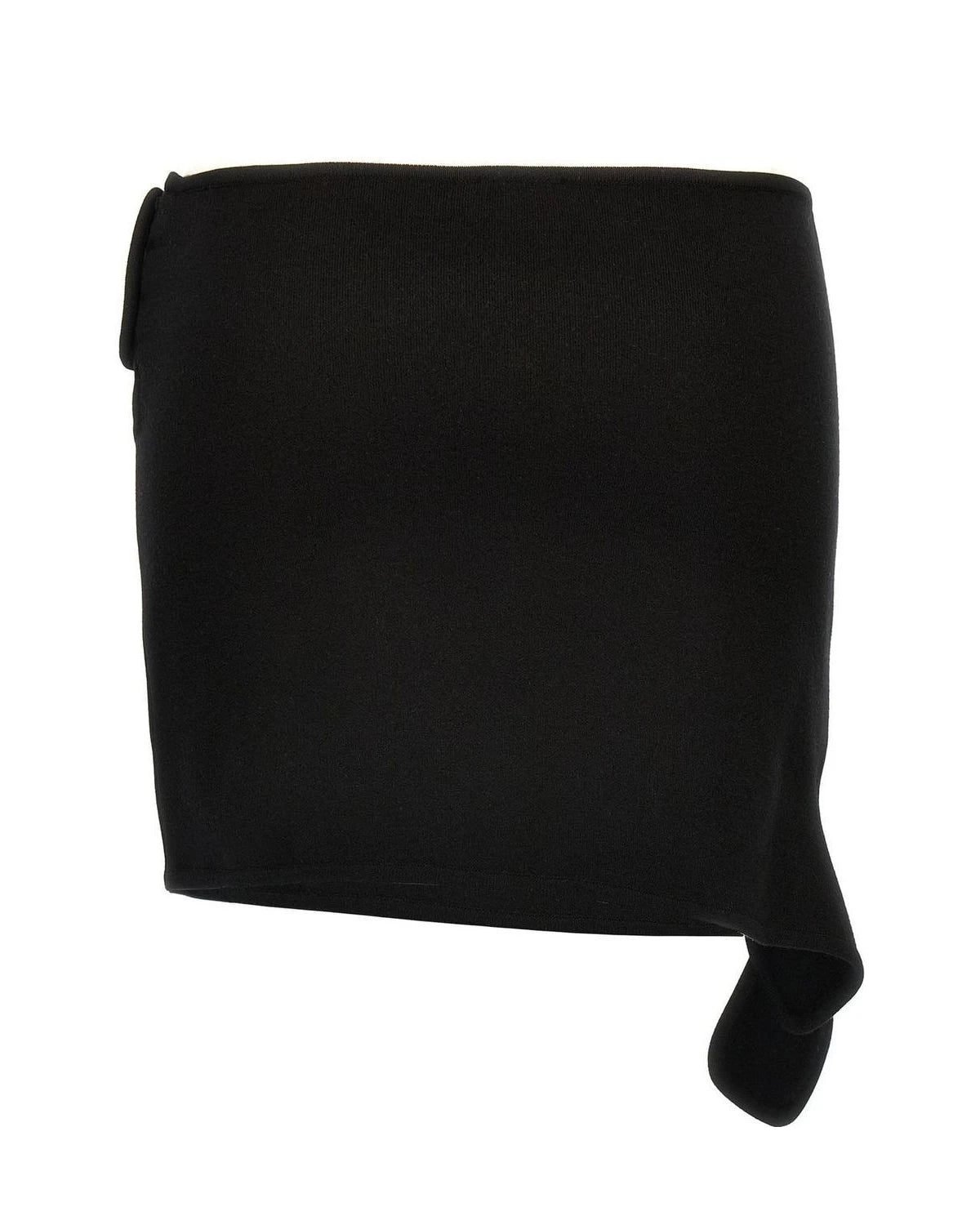 Courrèges Skirt in black, Viscose — view 2