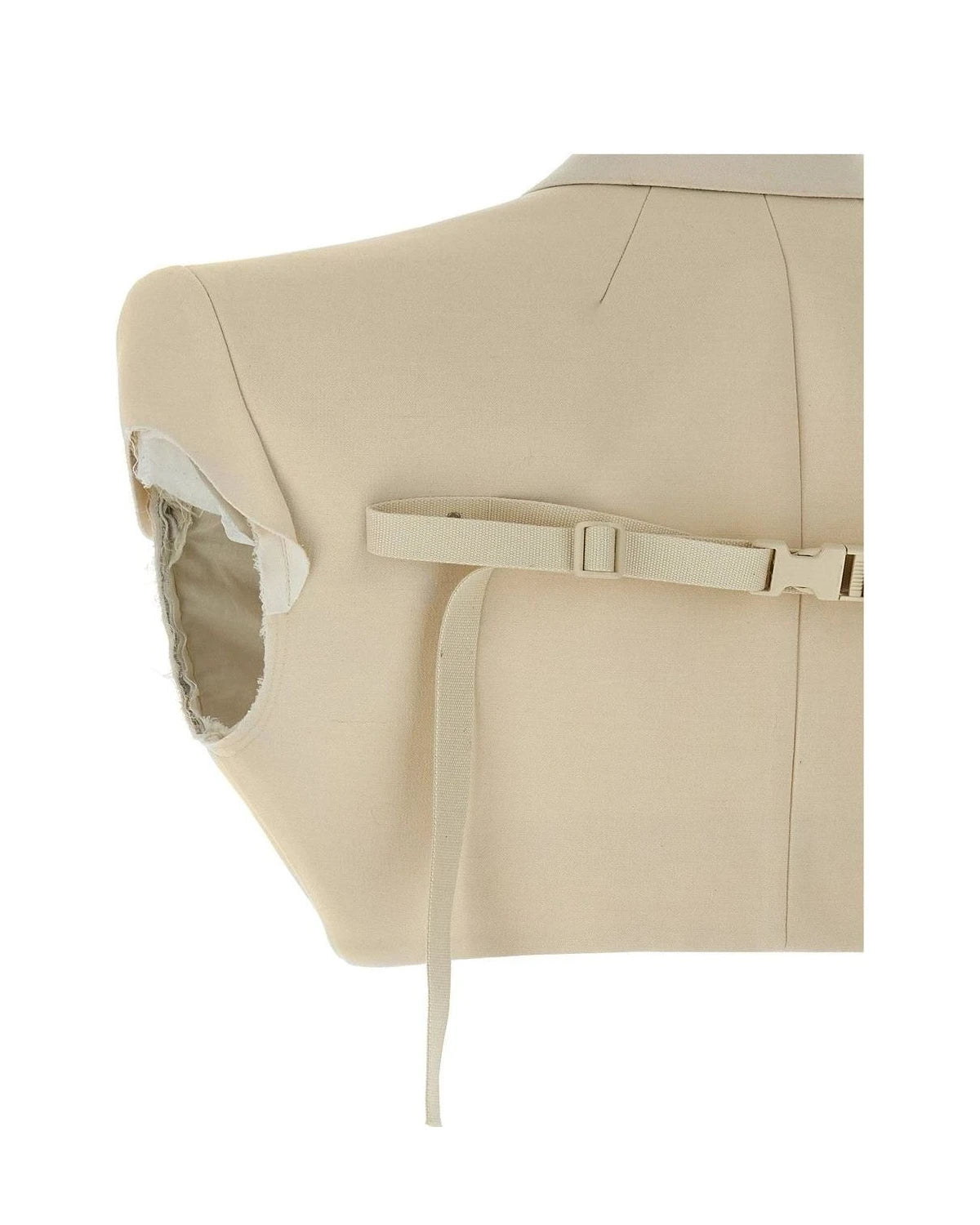 Rick Owens Bolero Jacket in beige, Cotton — view 4