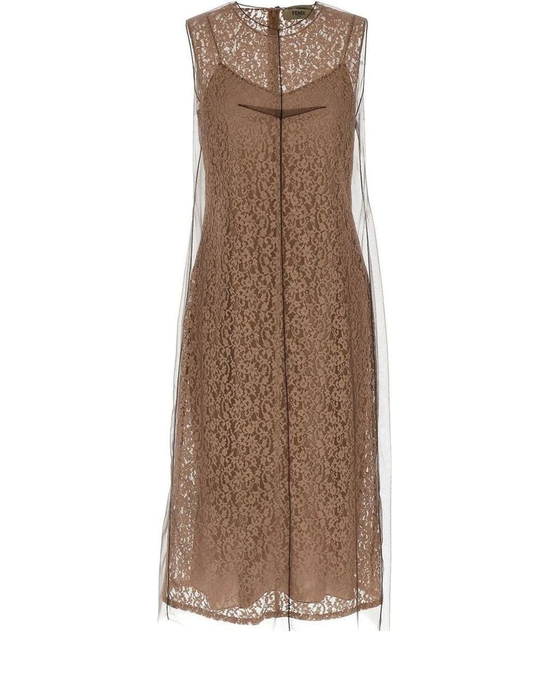 Fendi Dresse in beige, Cotton