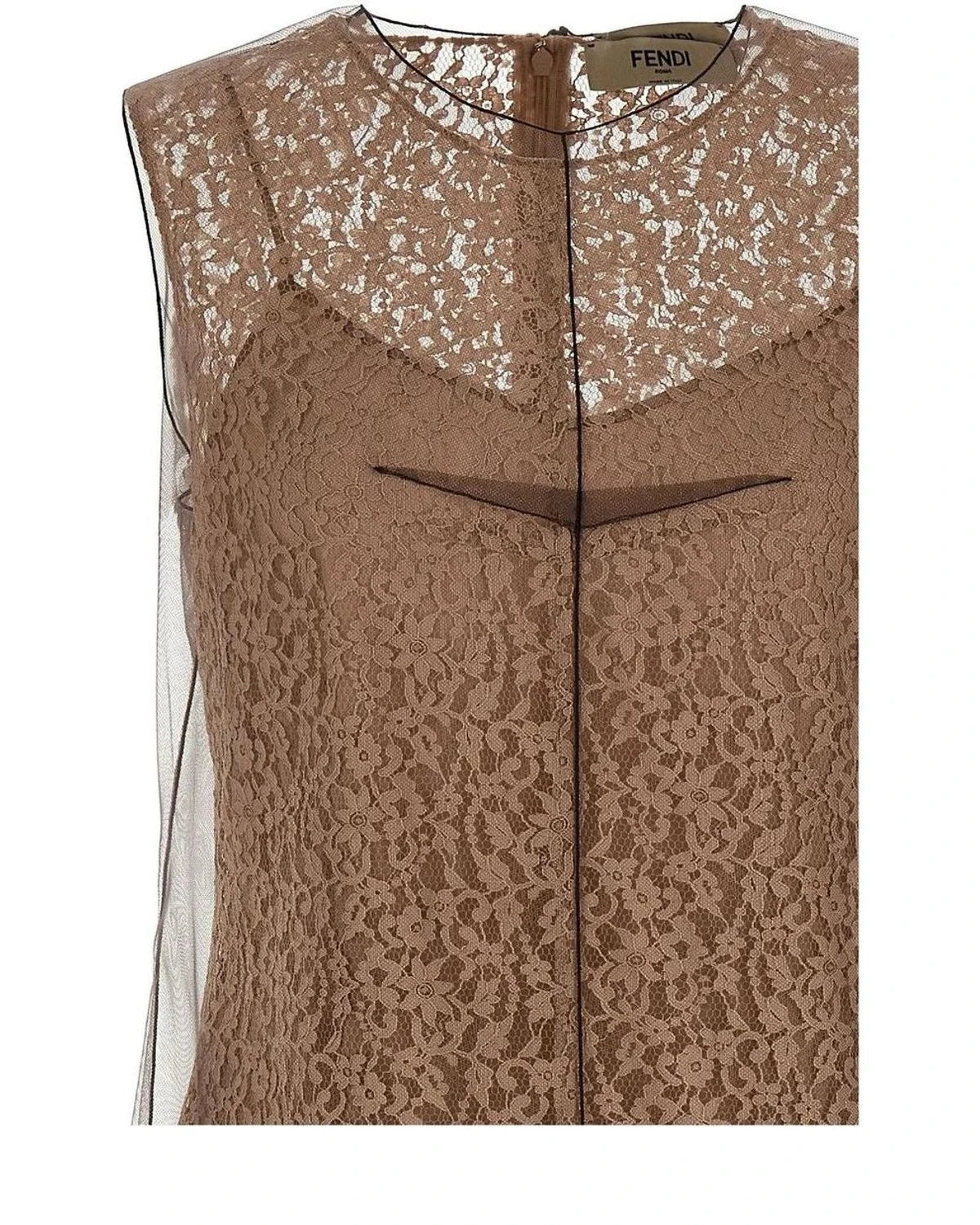 Fendi Dresse in beige, Cotton — view 3