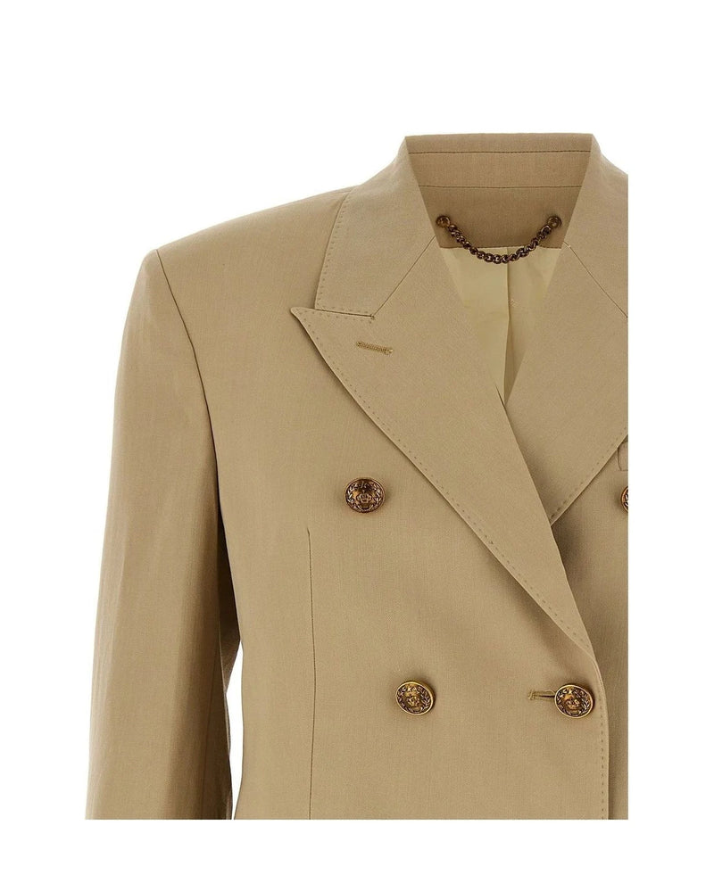 Golden Goose Blazer in beige, Virgin Wool — view 3