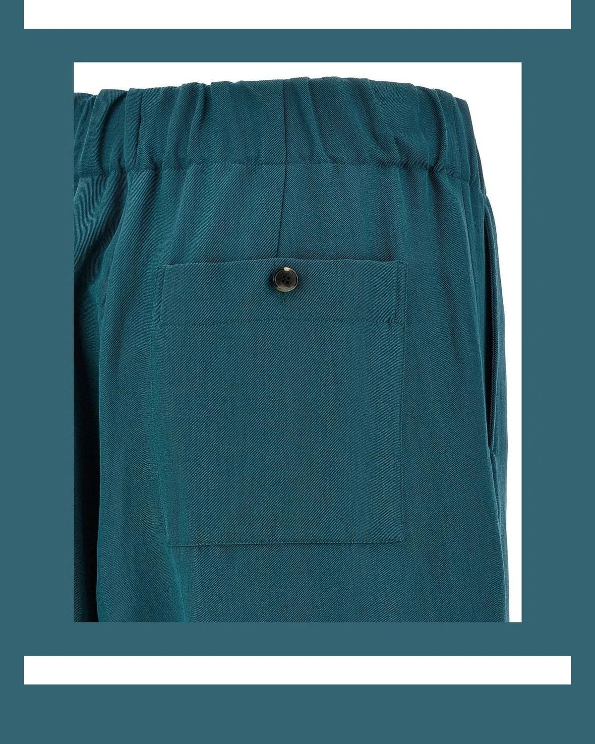 Dries Van Noten Palazzo Pant in blue, Wool — view 4