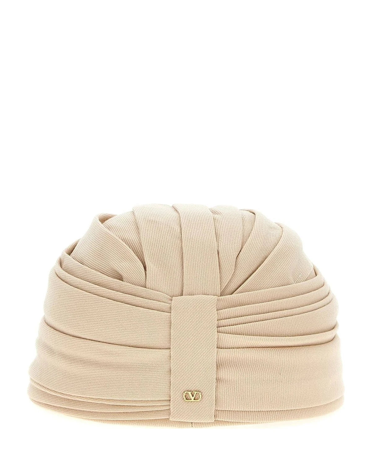 Valentino Garavani Cloche Hat in beige, Virgin Wool — view 3
