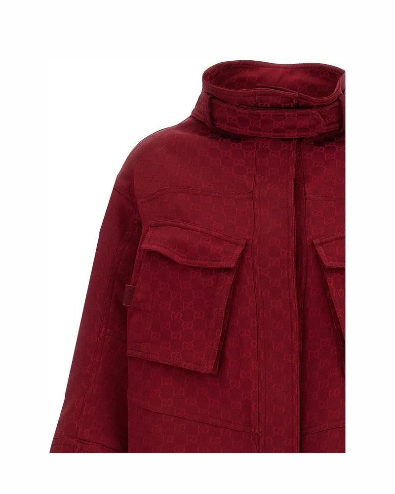 Gucci Wrap Coat in multicolor, Viscose — view 3