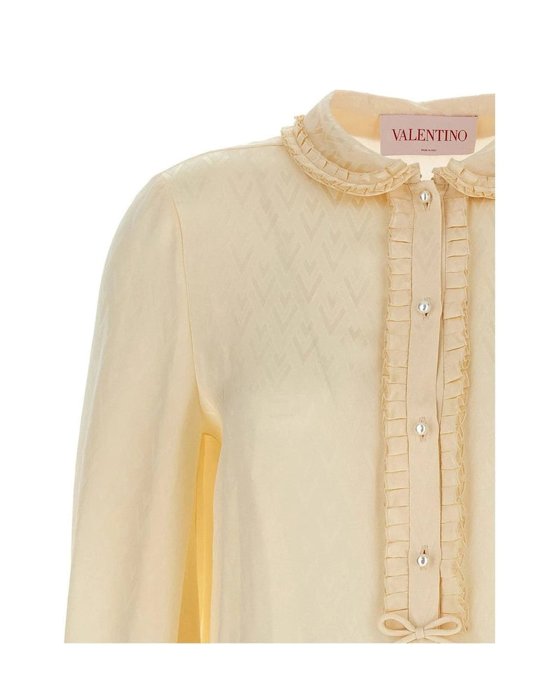 Valentino Garavani Blouse in beige, Silk — view 3