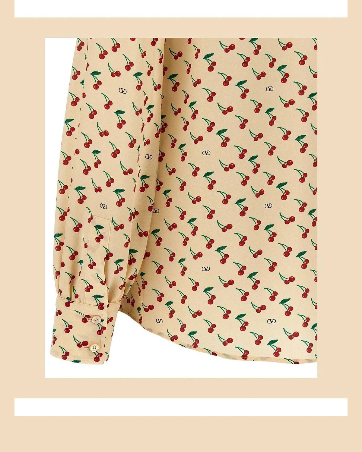 Valentino Garavani Blouse in beige, Silk — view 4