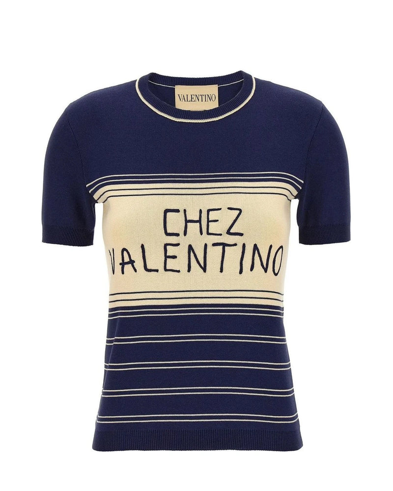 Valentino Garavani T-Shirt in blue, Cotton