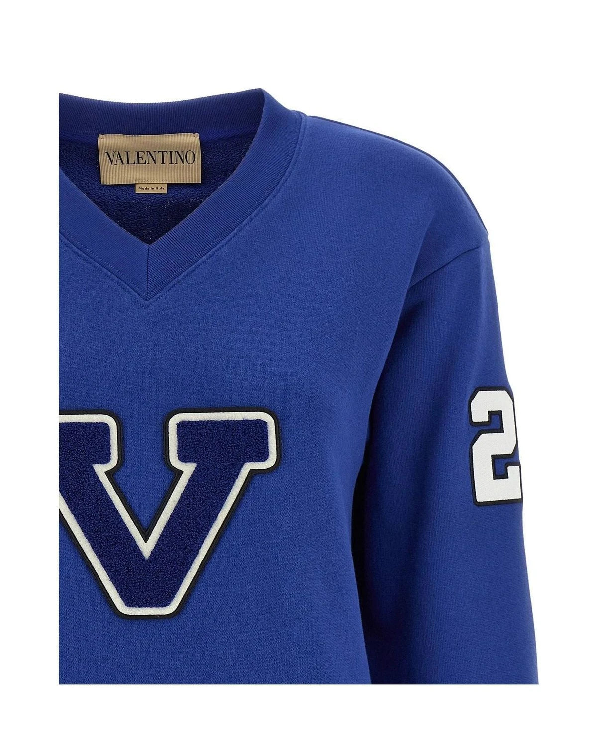 Valentino Garavani Sweatshirt in blue, Cotton — view 3