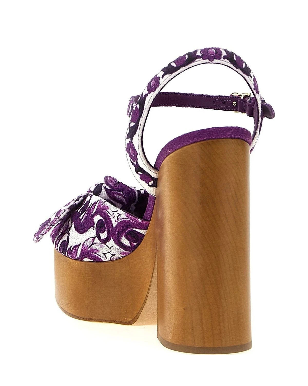 Dolce & Gabbana Heels in purple, Cotton — view 3