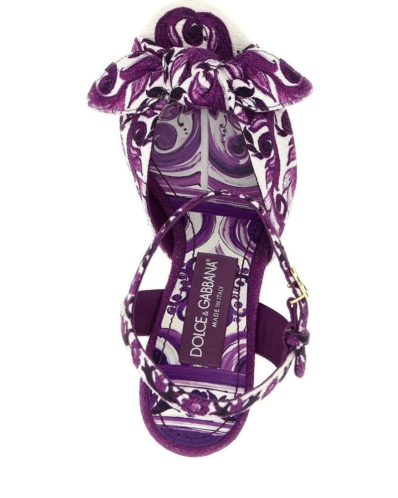 Dolce & Gabbana Heels in purple, Cotton — view 4