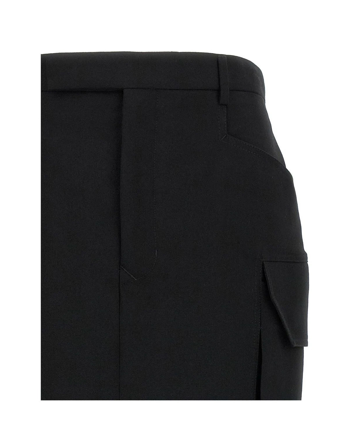 Rick Owens Skirt in black, Wool — view 3
