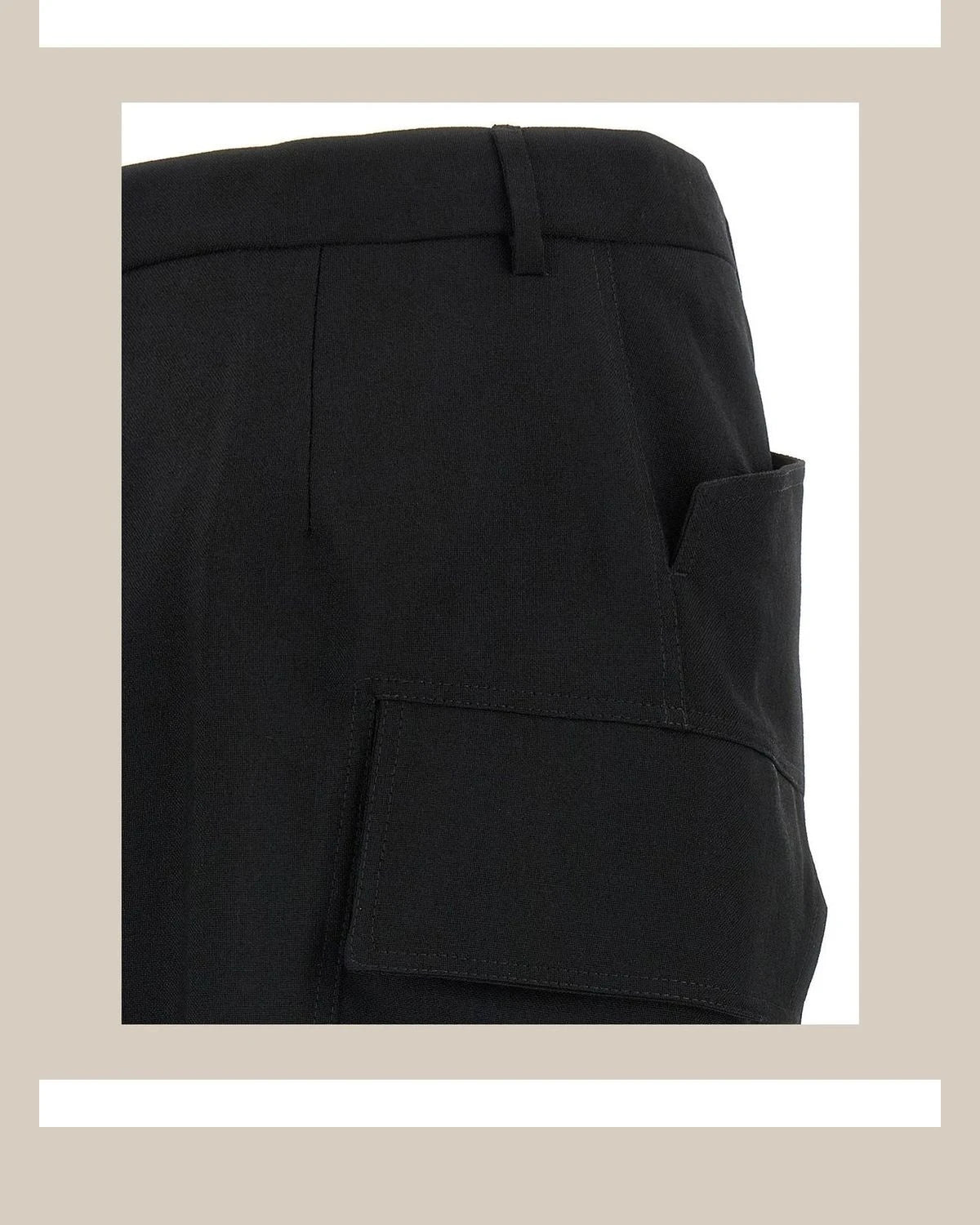 Rick Owens Skirt in black, Wool — view 4