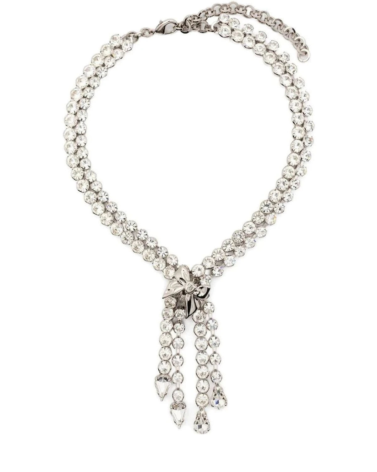 Alessandra Rich Necklace in silver, Glass