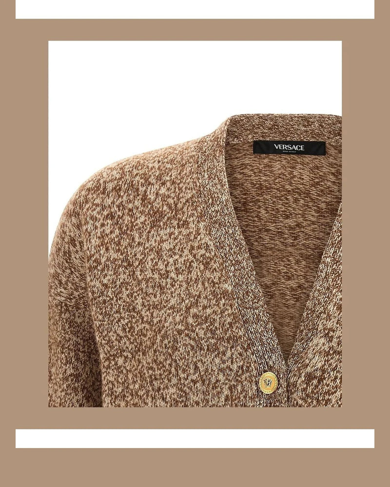 Versace Cardigan in beige, Wool — view 3