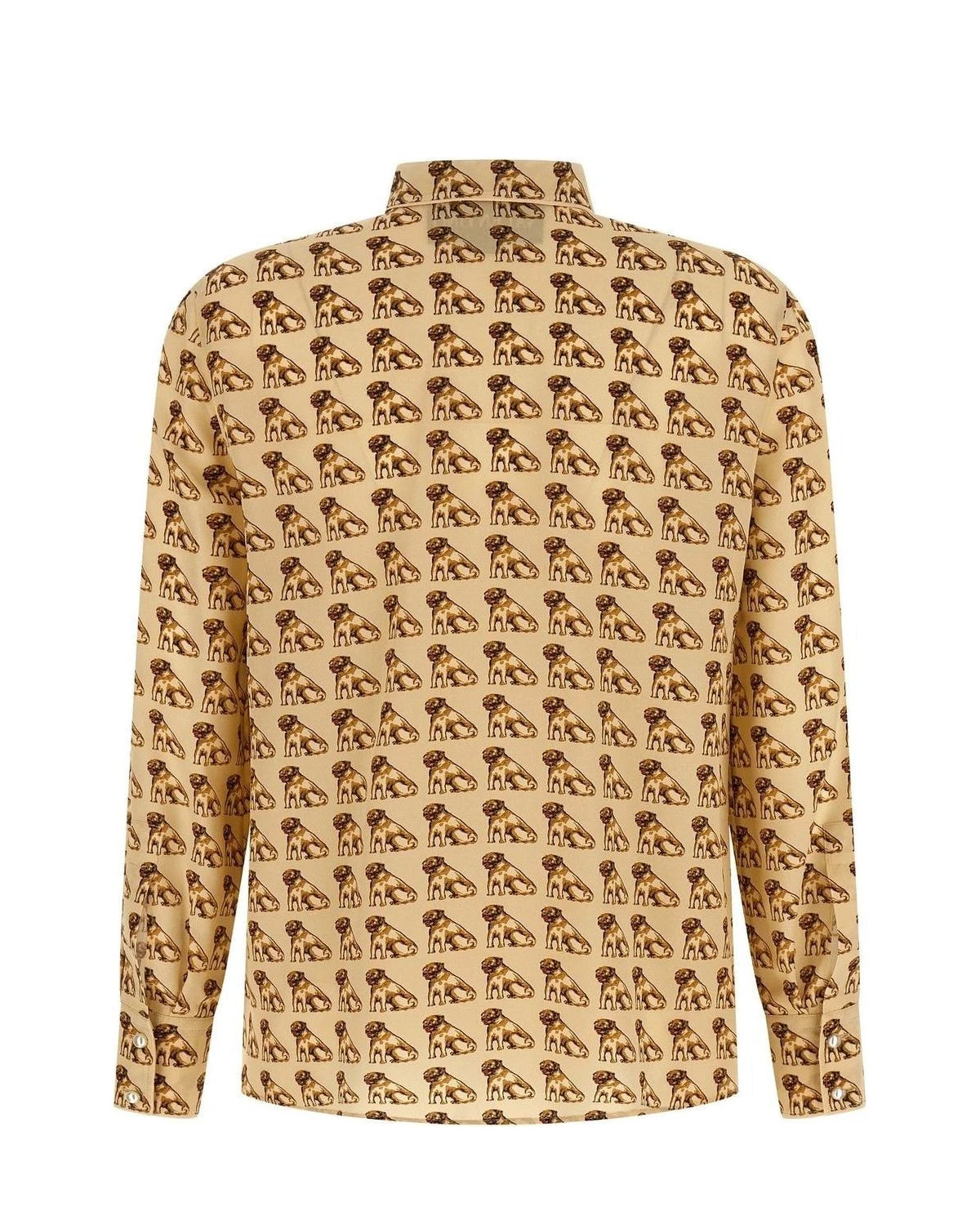 Valentino Garavani Dress Shirt in beige, Silk — view 2