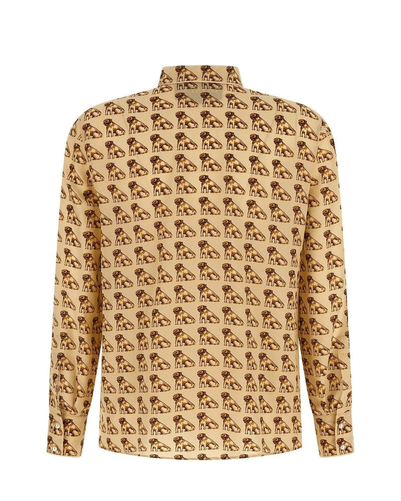 Valentino Garavani Dress Shirt in beige, Silk — view 2
