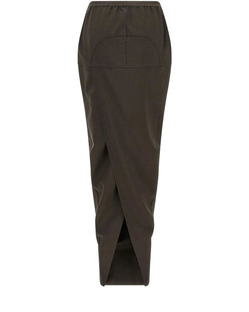Rick Owens Skirt in gray, Wool — view 2