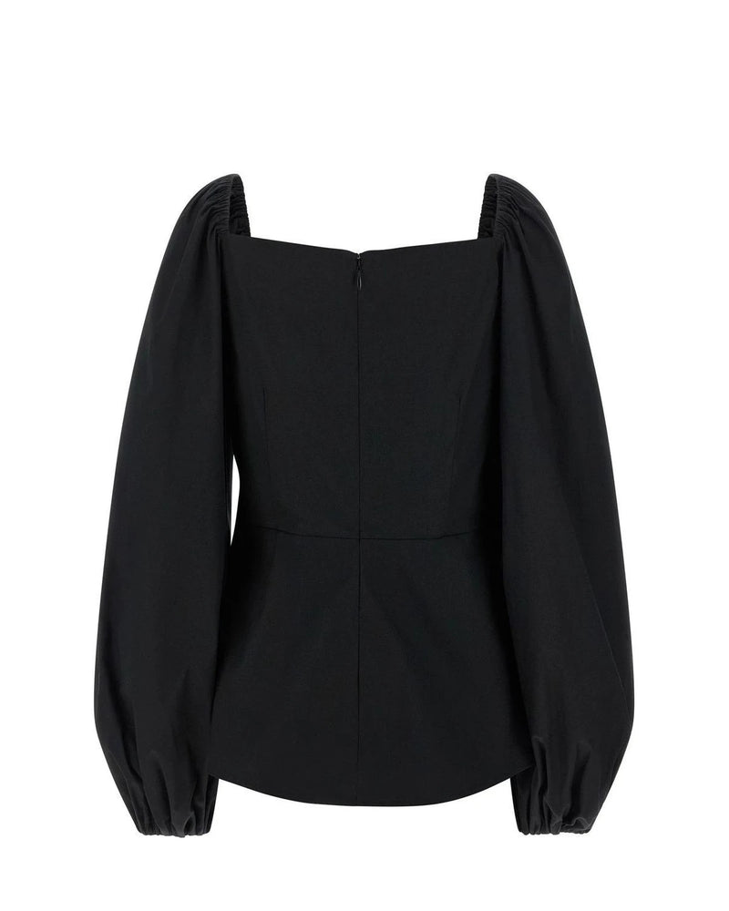 Carolina Herrera Blouse in black, Cotton — view 2