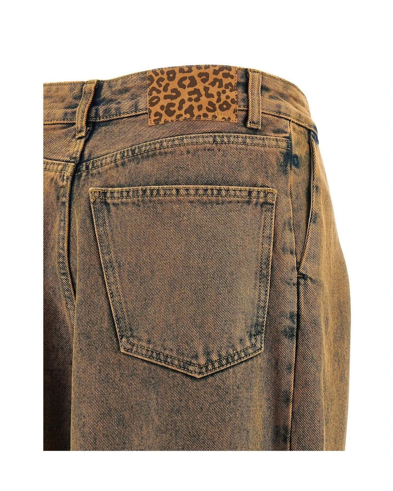 Alanui Jean in brown, Cotton — view 4