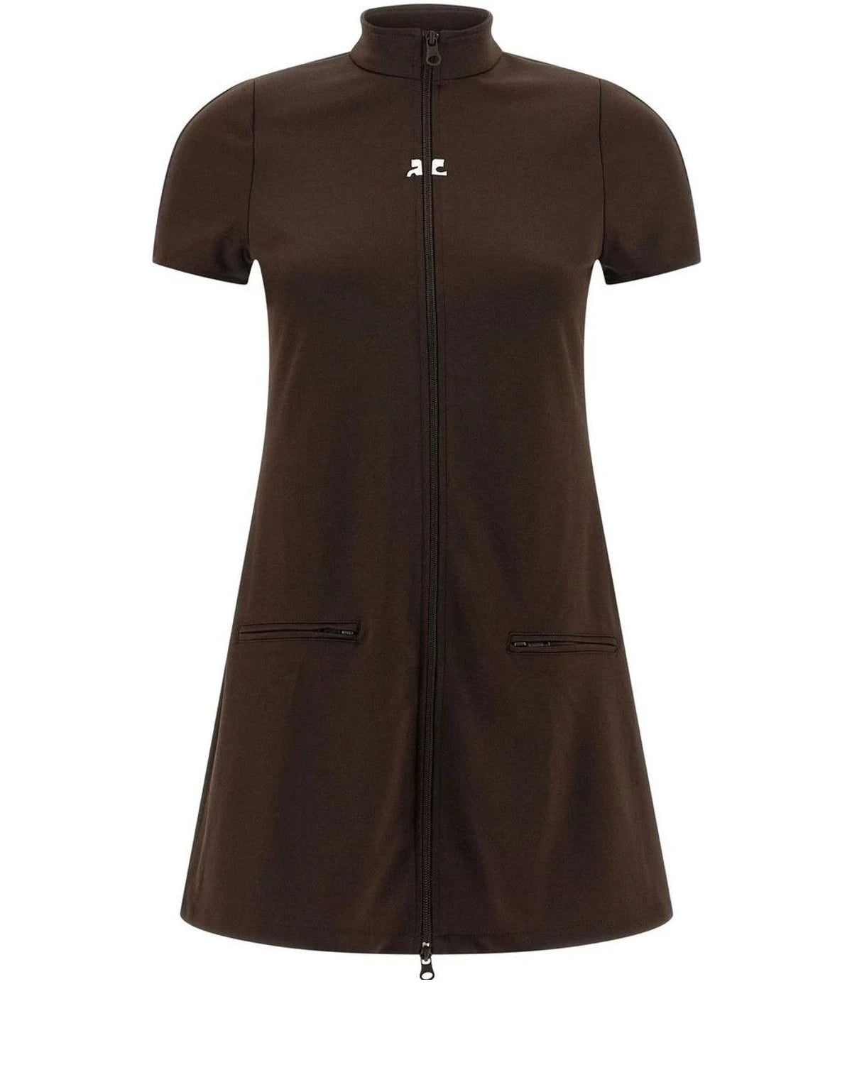Courrèges Dresse in brown, Polyester