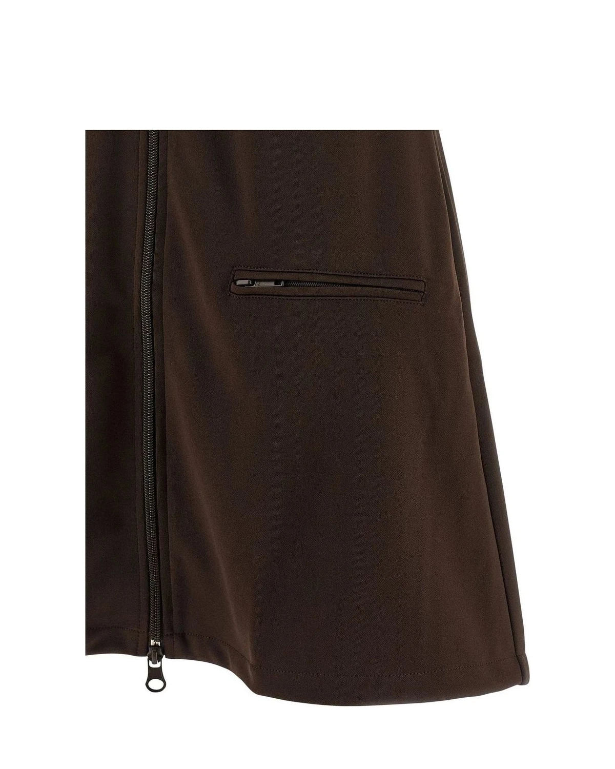 Courrèges Dresse in brown, Polyester — view 4