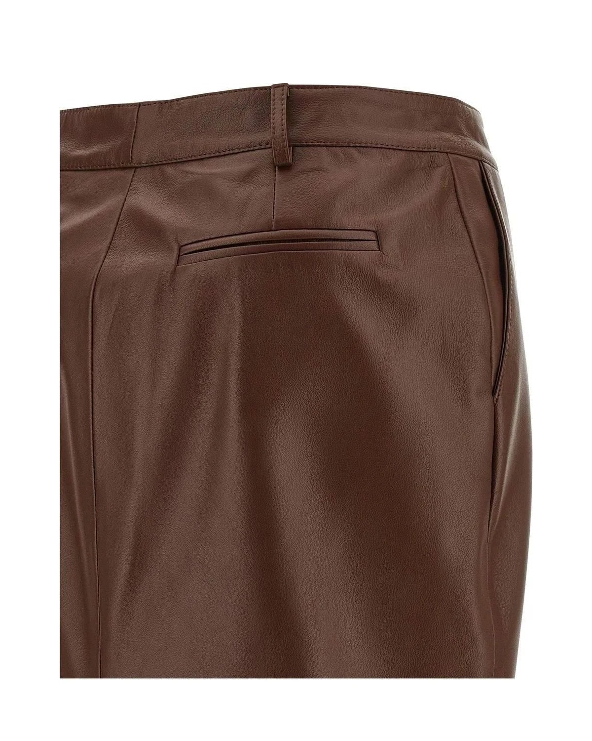 Giuseppe Di Morabito Skirt in brown, Leather — view 4