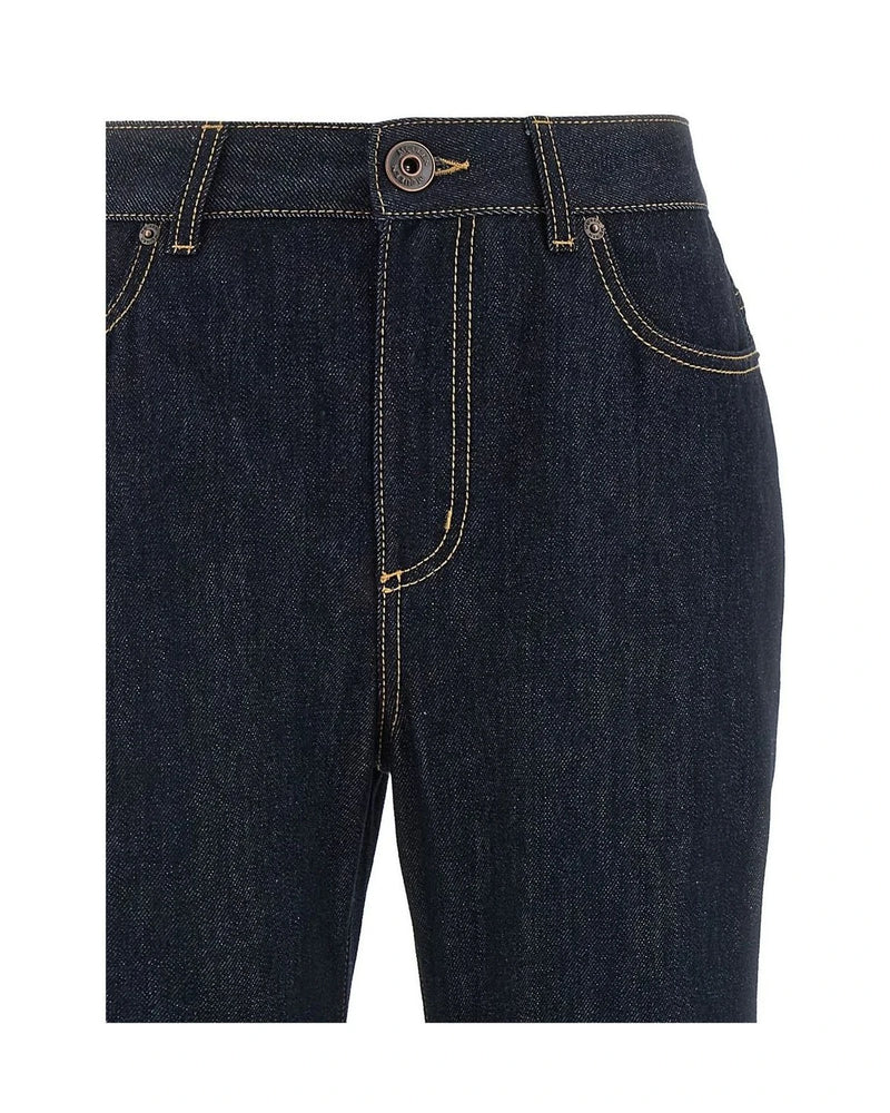 Alexander McQueen Jean in blue, Cotton — view 3