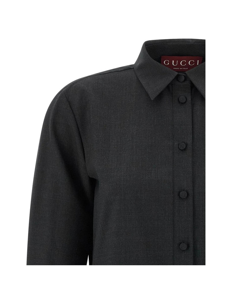 Gucci Dresse in gray, Wool — view 3