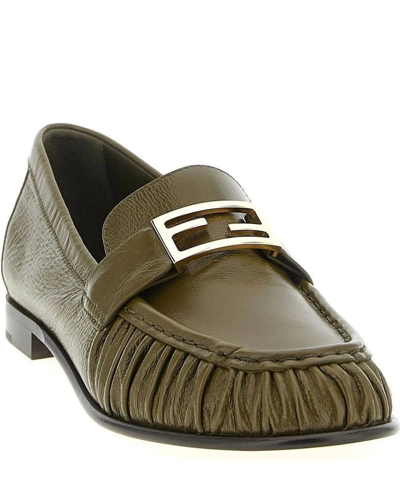 Fendi Flats in green — view 2