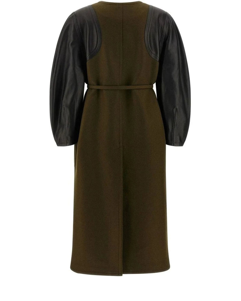 Fendi Overcoat in brown, Viscose — view 3