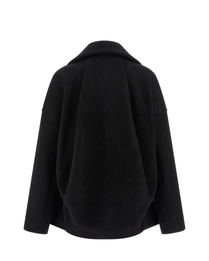 Rick Owens Overcoat in black, Virgin Wool — view 2