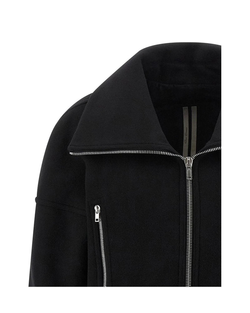 Rick Owens Overcoat in black, Virgin Wool — view 3