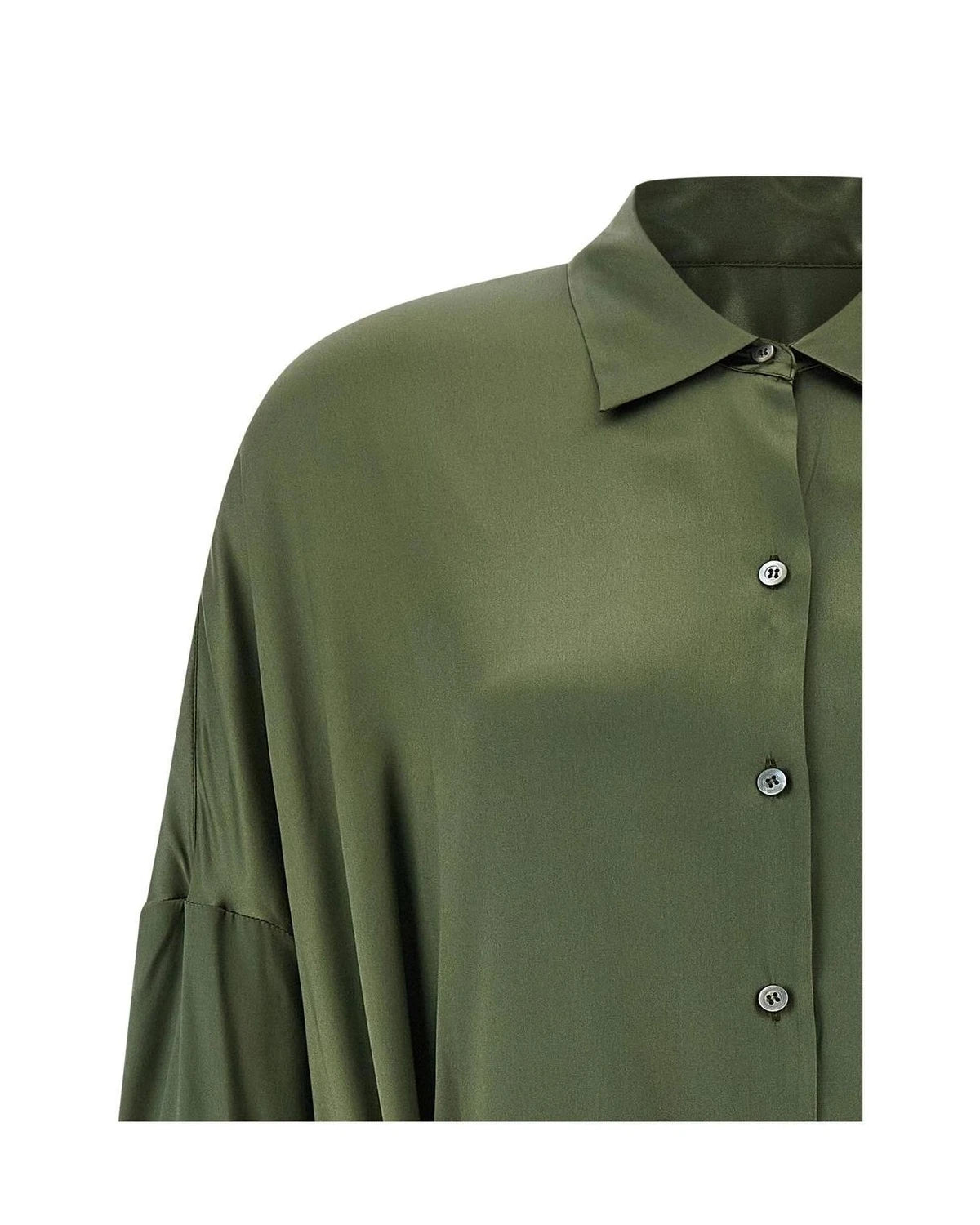 Dries Van Noten Dresse in green, Silk — view 3