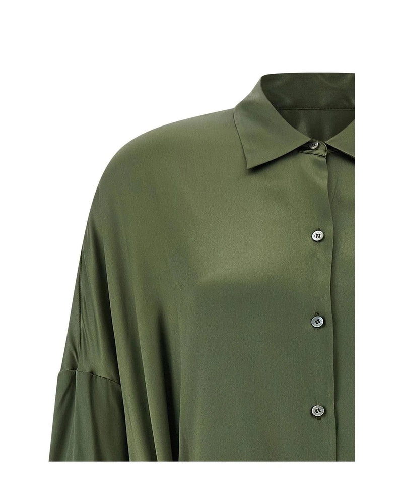 Dries Van Noten Dresse in green, Silk — view 3