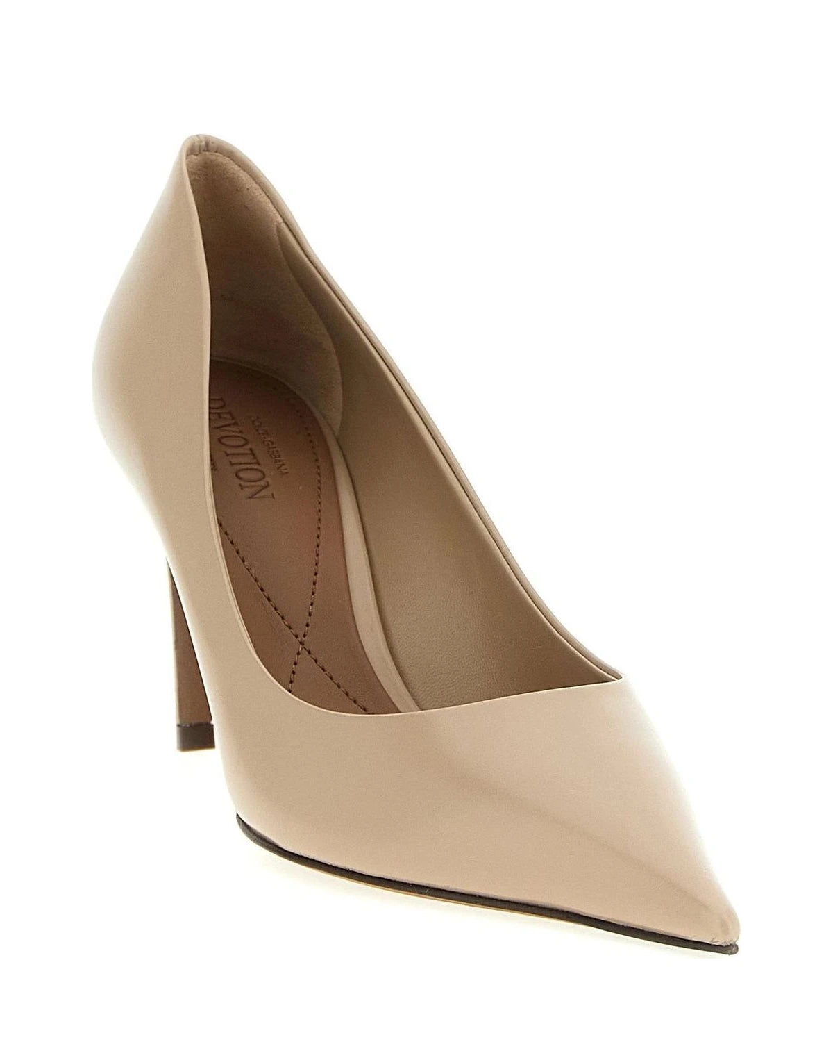 Dolce & Gabbana Pumps in beige, Calfskin Leather — view 2