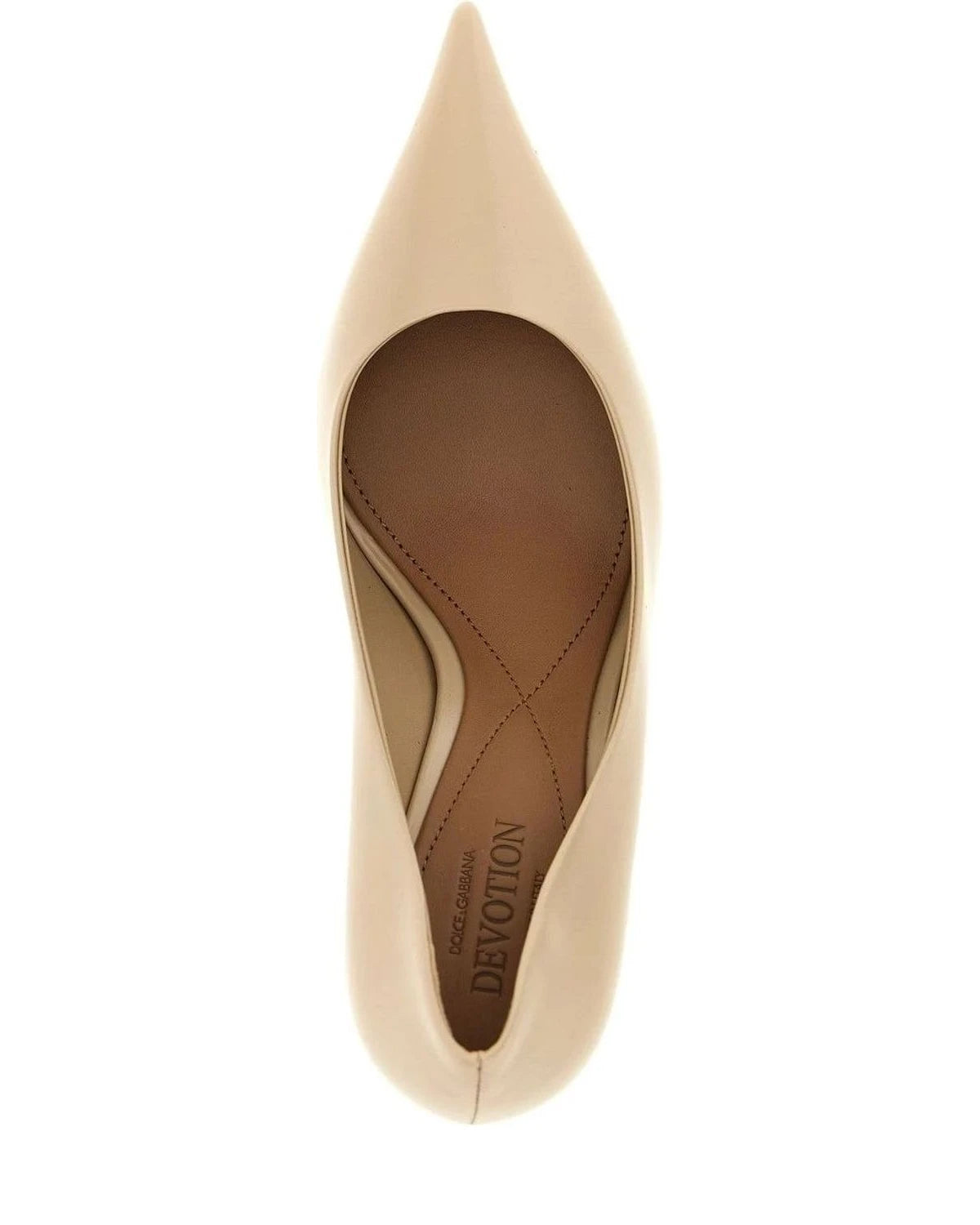 Dolce & Gabbana Pumps in beige, Calfskin Leather — view 4
