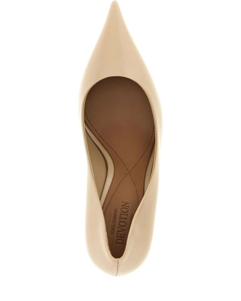 Dolce & Gabbana Pumps in beige, Calfskin Leather — view 4