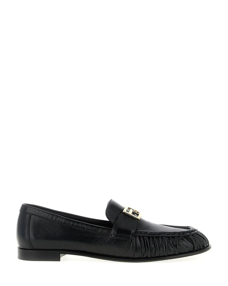 Fendi Loafers in black, Lamb Leather
