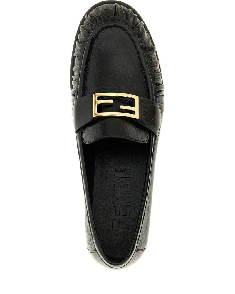 Fendi Loafers in black, Lamb Leather — view 4