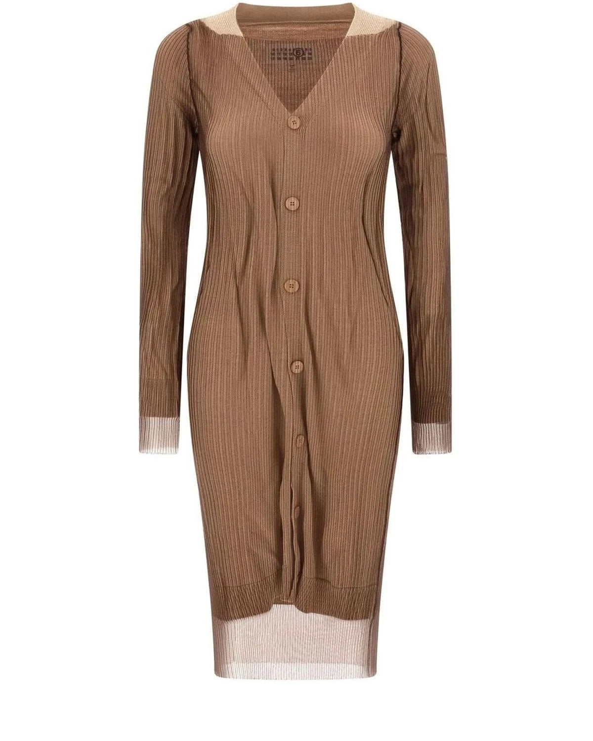 MM6 Maison Margiela Dresse in beige, Polyamide