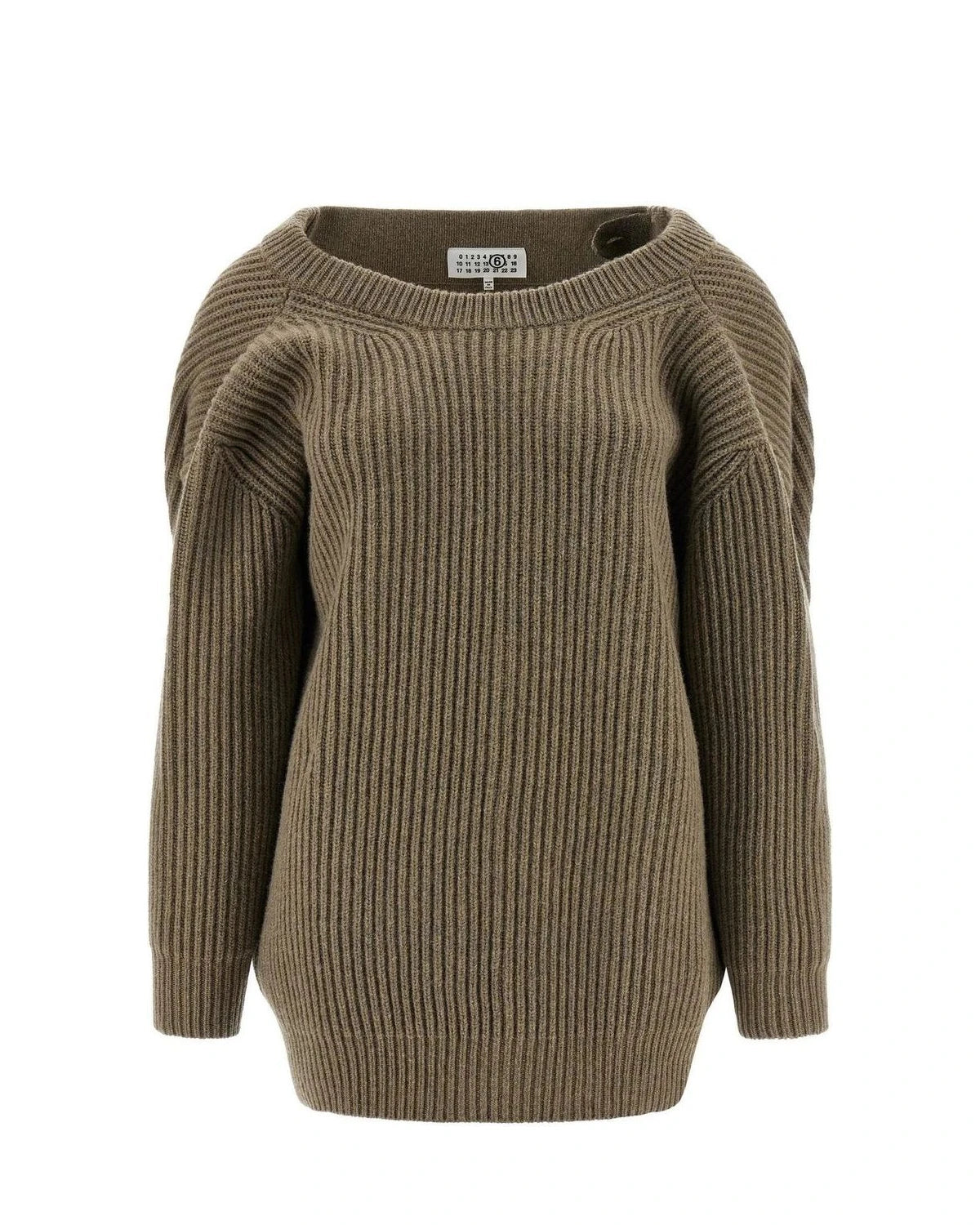 MM6 Maison Margiela Dresse in beige, Virgin Wool — view 2