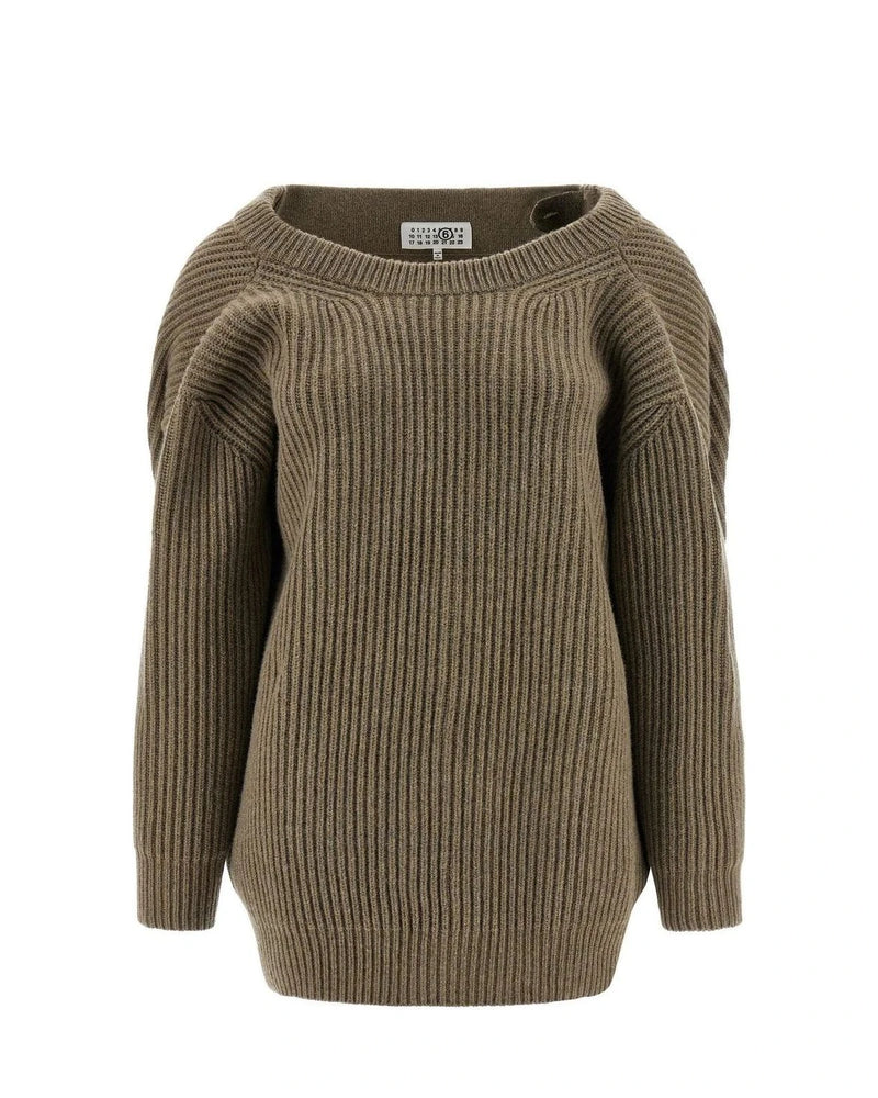 MM6 Maison Margiela Dresse in beige, Virgin Wool — view 2