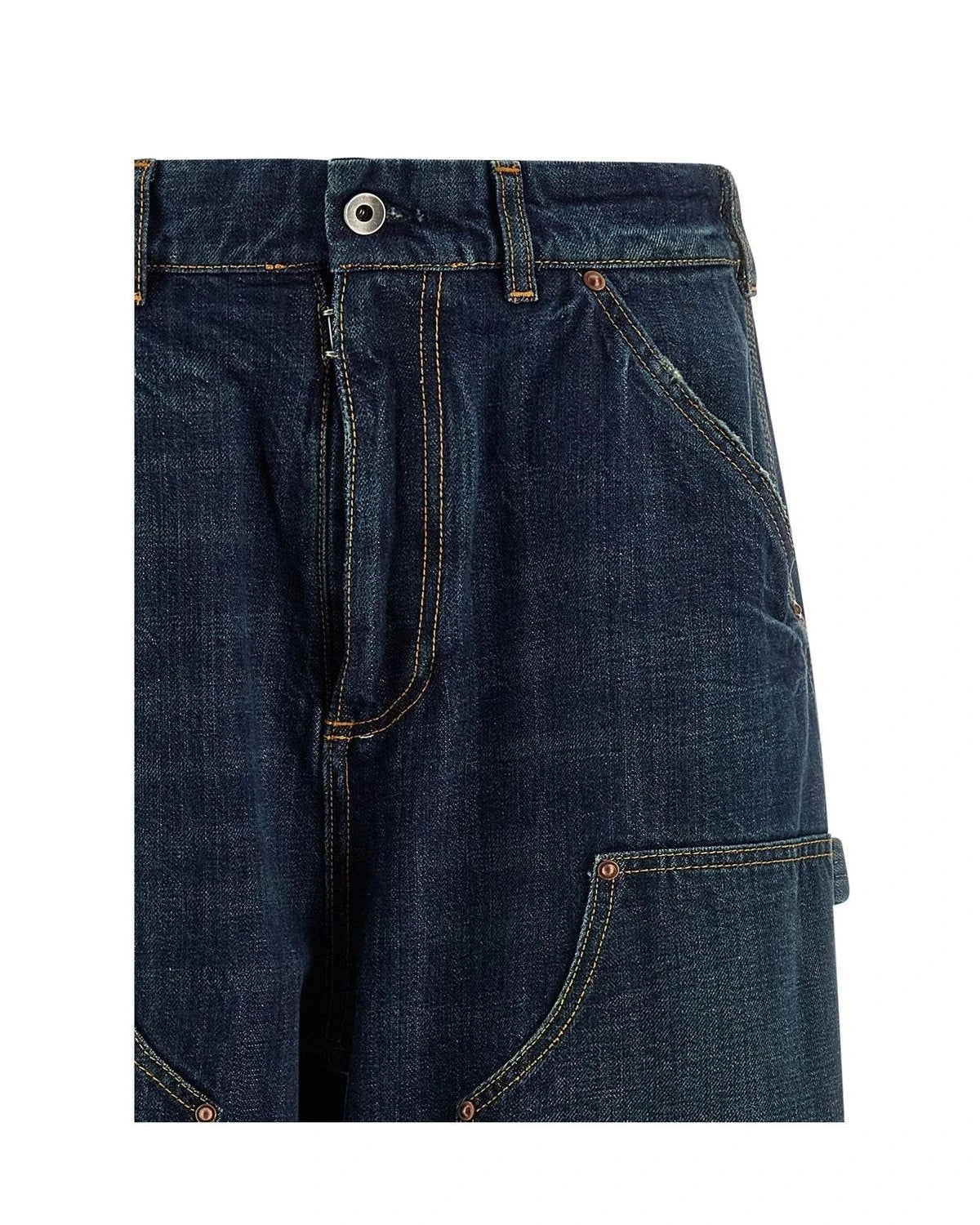 Maison Margiela Jean in blue, Cotton — view 3