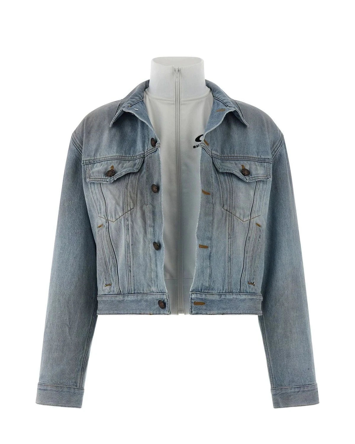 Balenciaga Trucker Jacket in blue, Cotton