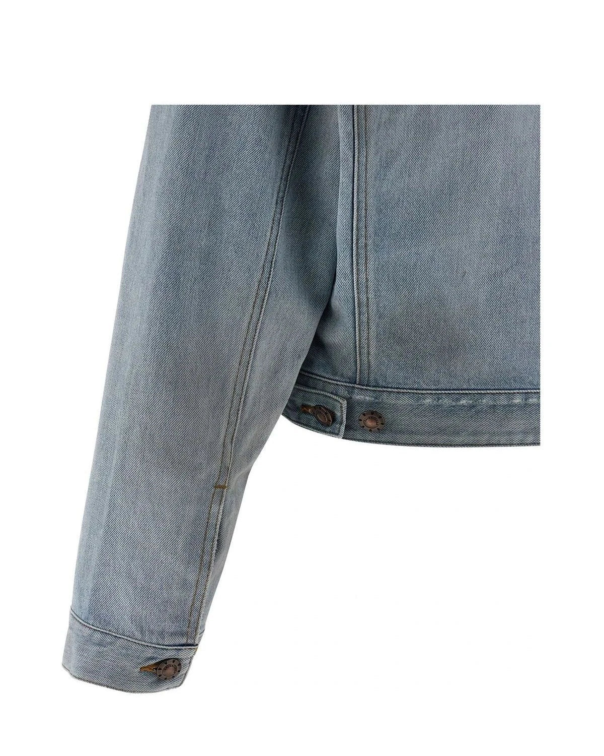 Balenciaga Trucker Jacket in blue, Cotton — view 4