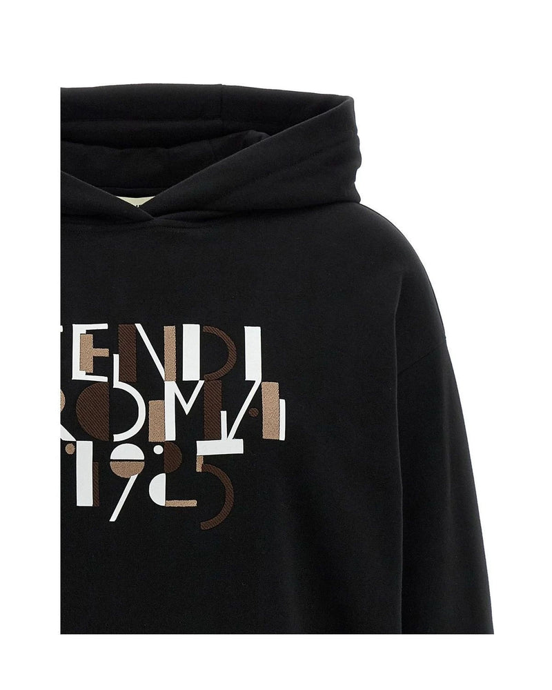 Fendi Hoodie in black, Cotton — view 3