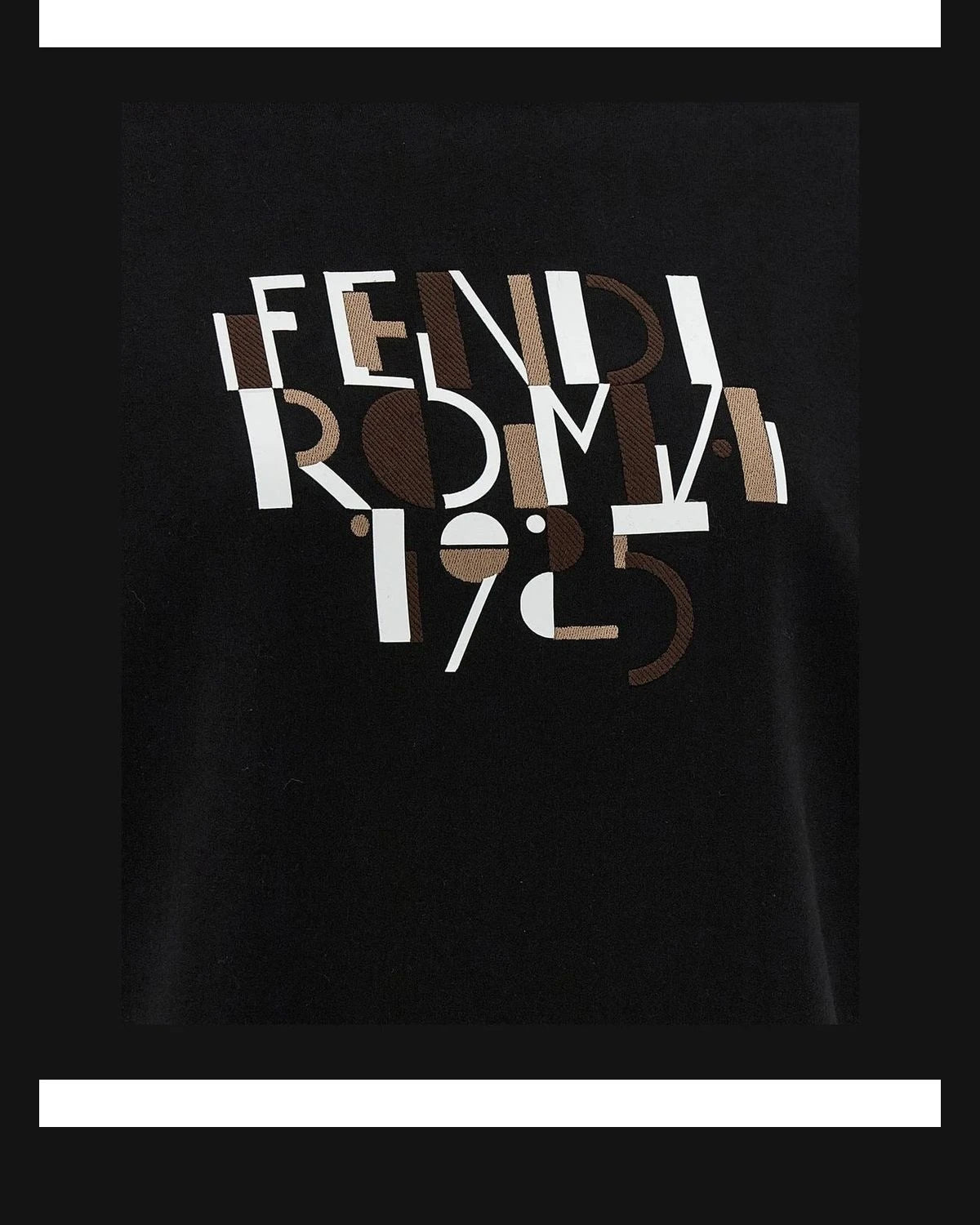 Fendi Hoodie in black, Cotton — view 4