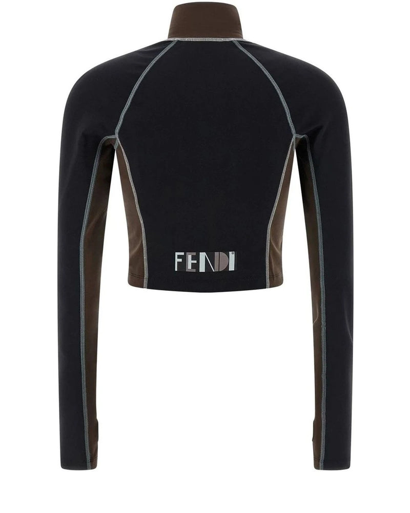 Fendi Crop Top in black, Polyamide — view 2